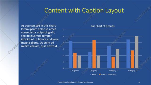 Content with Caption presentation slide layout