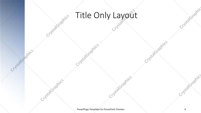 Title Only presentation slide layout