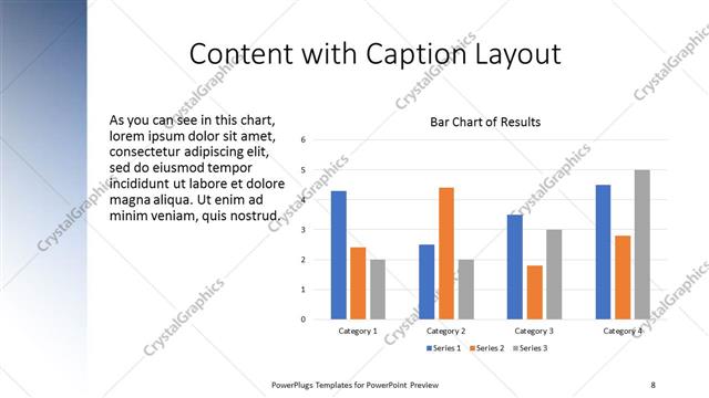 Content with Caption presentation slide layout