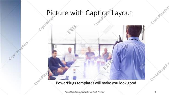 Picture with Caption presentation slide layout