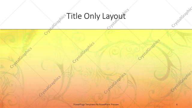 Title Only presentation slide layout