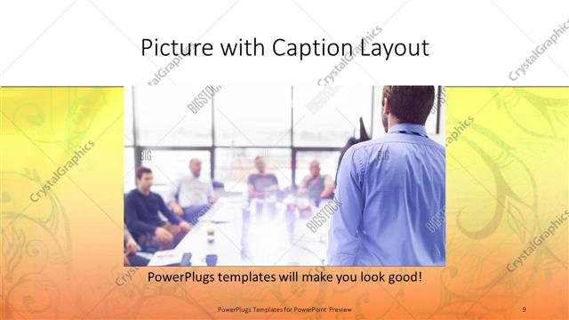 Picture with Caption presentation slide layout