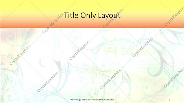 Title Only presentation slide layout