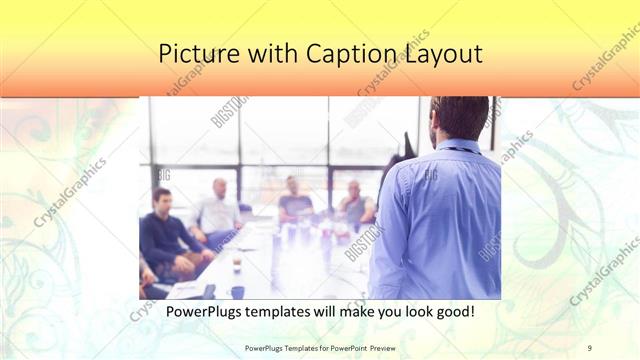 Picture with Caption presentation slide layout