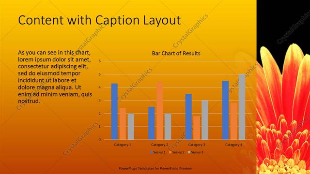 Content with Caption presentation slide layout