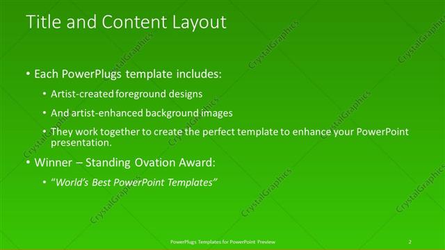 Title and Content presentation slide layout