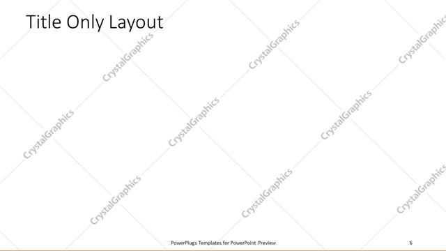 Title Only presentation slide layout