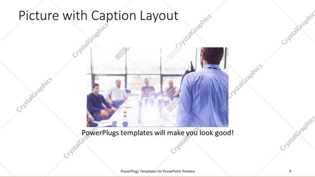 Picture with Caption presentation slide layout