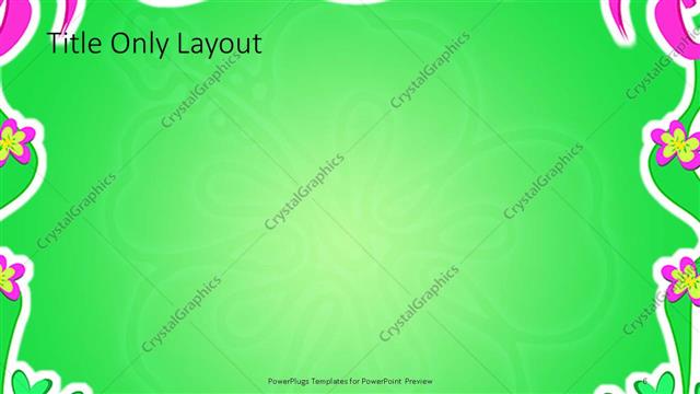 Title Only presentation slide layout