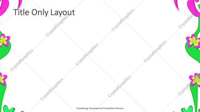 Title Only presentation slide layout