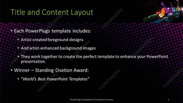 Title and Content presentation slide layout
