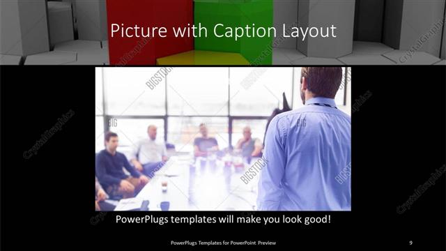 Picture with Caption presentation slide layout