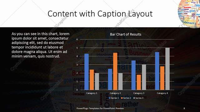 Content with Caption presentation slide layout