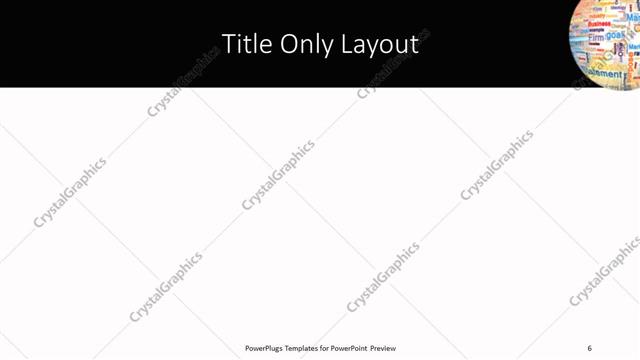 Title Only presentation slide layout
