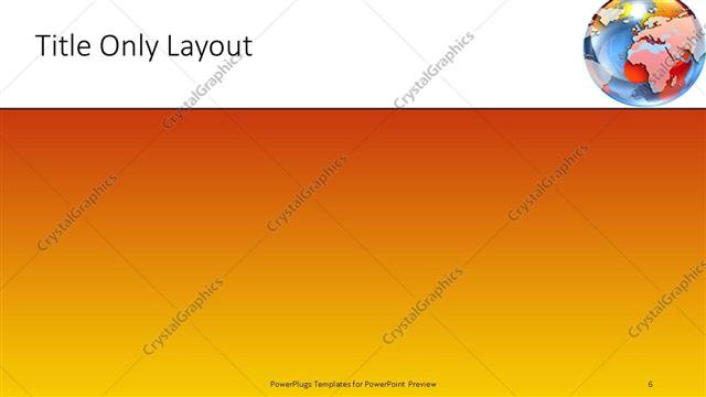 Title Only presentation slide layout