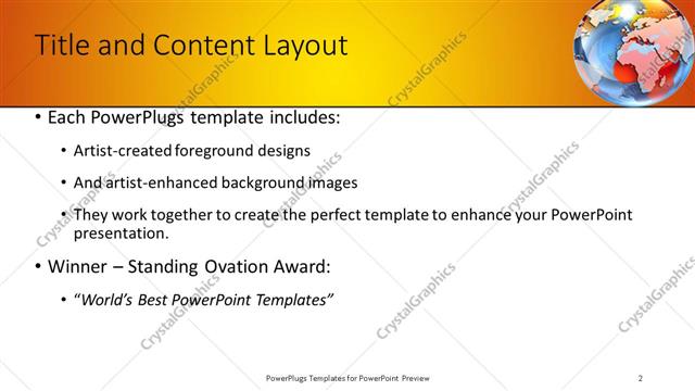 Title and Content presentation slide layout