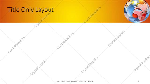 Title Only presentation slide layout