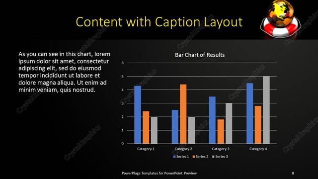 Content with Caption presentation slide layout