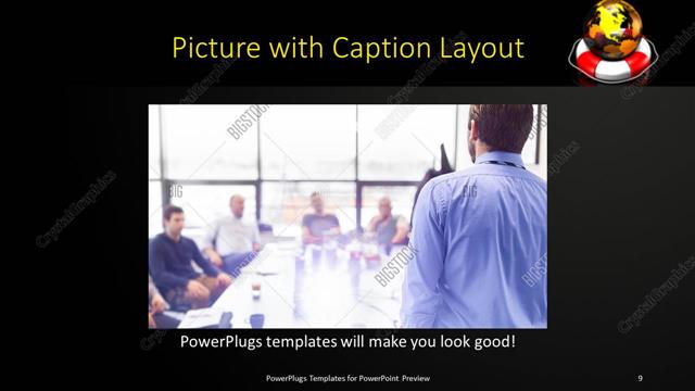 Picture with Caption presentation slide layout