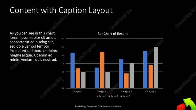 Content with Caption presentation slide layout