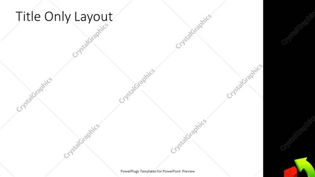 Title Only presentation slide layout