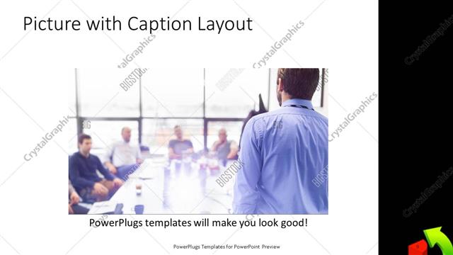 Picture with Caption presentation slide layout