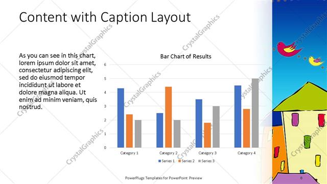 Content with Caption presentation slide layout