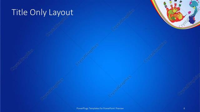 Title Only presentation slide layout