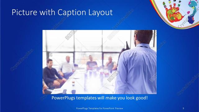 Picture with Caption presentation slide layout