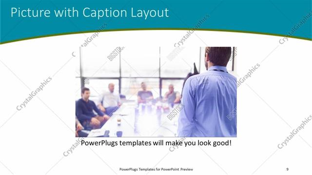 Picture with Caption presentation slide layout