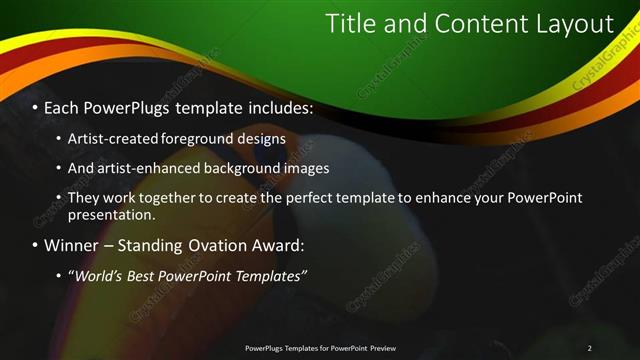 Title and Content presentation slide layout