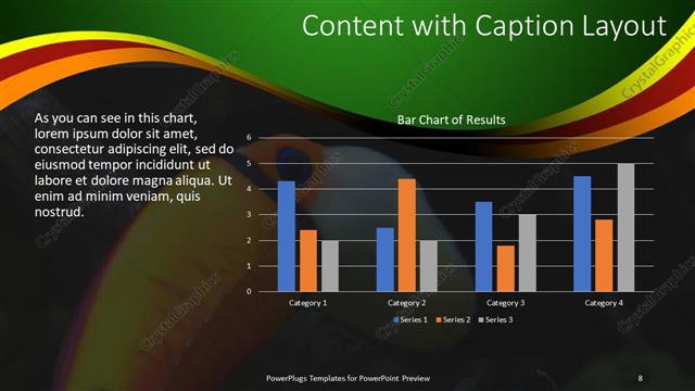 Content with Caption presentation slide layout