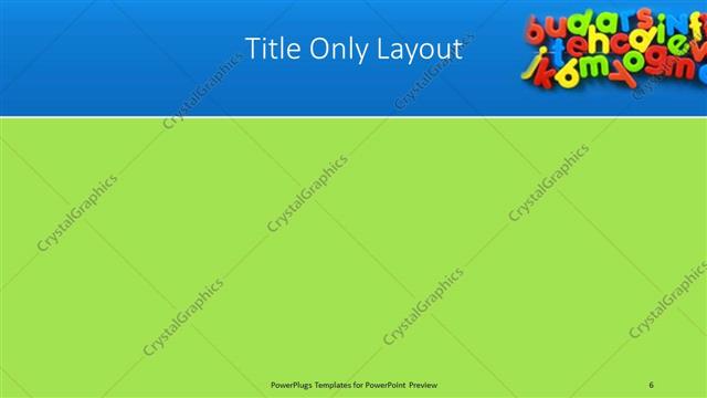 Title Only presentation slide layout
