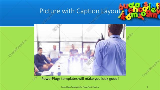 Picture with Caption presentation slide layout