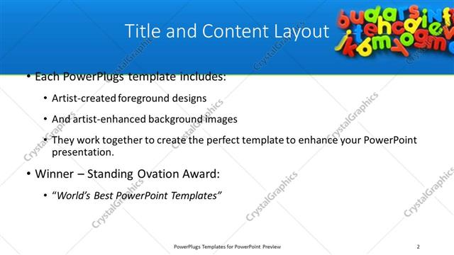 Title and Content presentation slide layout