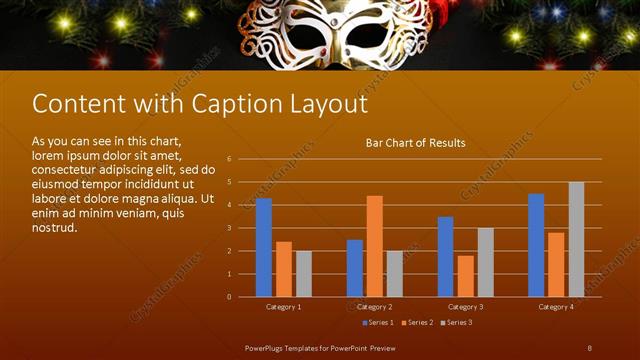 Content with Caption presentation slide layout