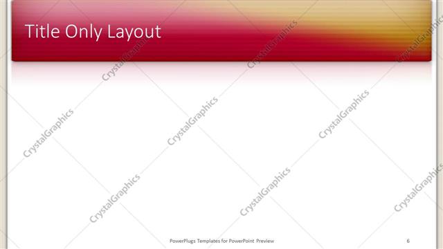 Title Only presentation slide layout