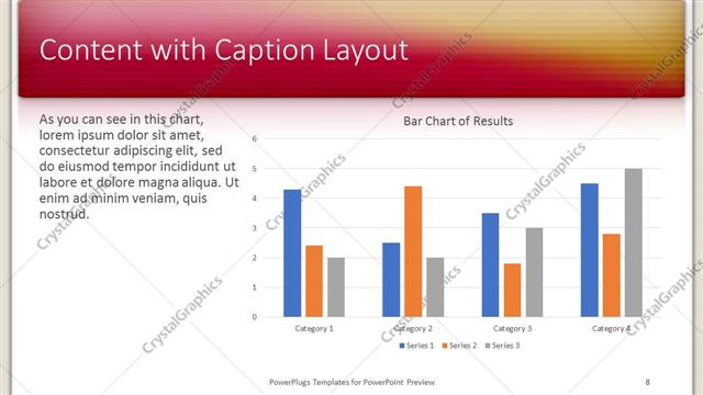 Content with Caption presentation slide layout