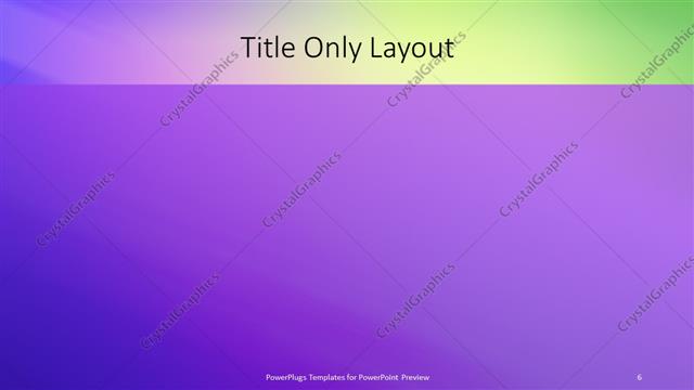 Title Only presentation slide layout