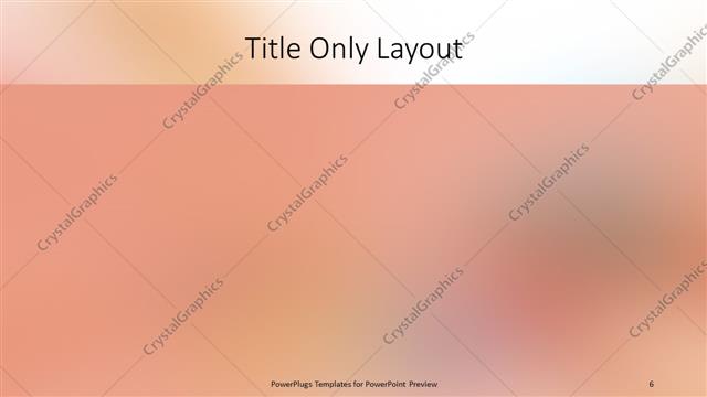 Title Only presentation slide layout