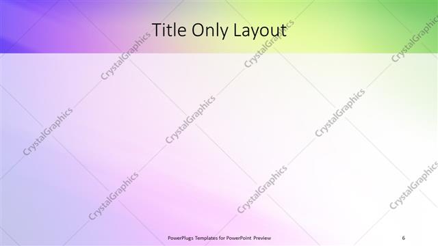 Title Only presentation slide layout