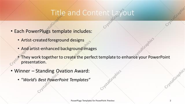 Title and Content presentation slide layout