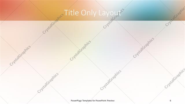 Title Only presentation slide layout