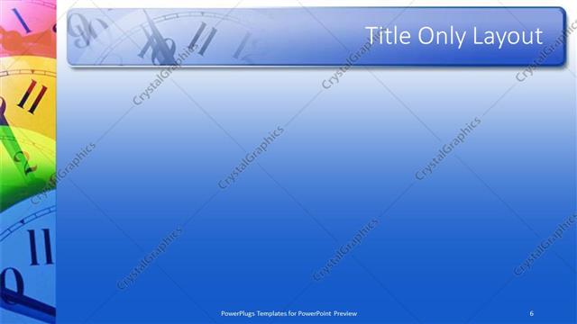Title Only presentation slide layout
