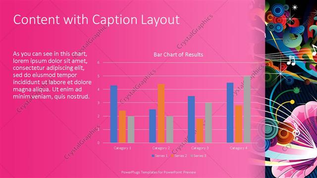 Content with Caption presentation slide layout