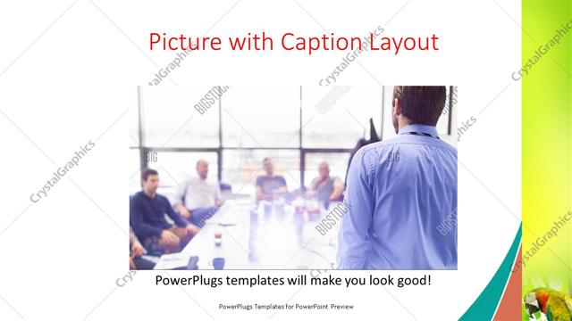 Picture with Caption presentation slide layout