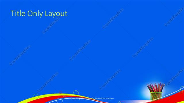 Title Only presentation slide layout