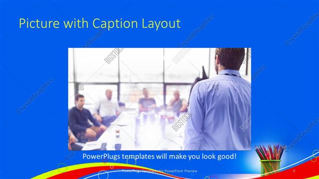 Picture with Caption presentation slide layout