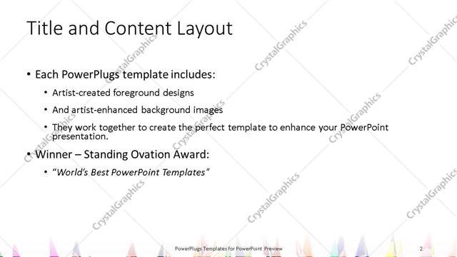 Title and Content presentation slide layout