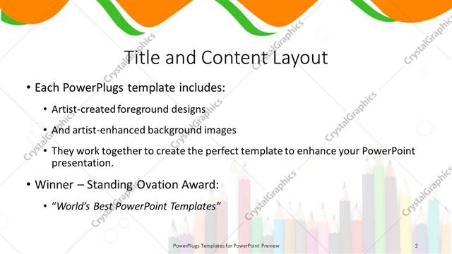 Title and Content presentation slide layout